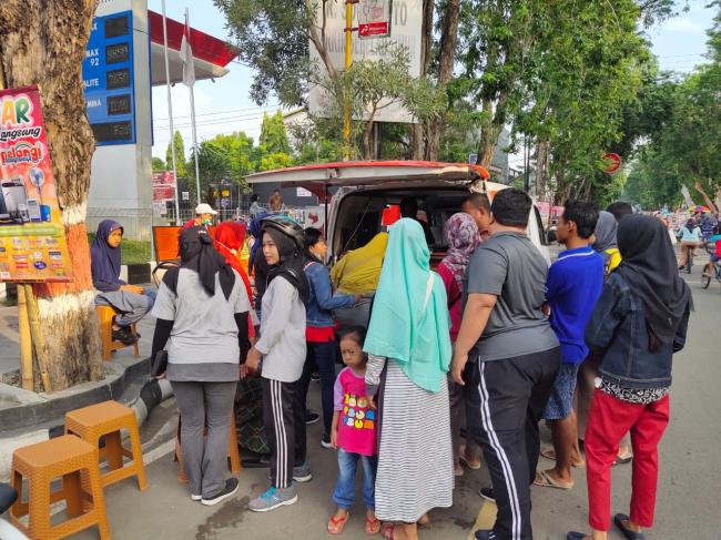 Samsat Keliling Hadir di Car Free Day Depan POM Bensin R. Soeprapto Purwodadi Setiap Hari Minggu